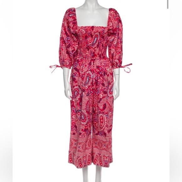 Cara Cara Pants - Cara Cara Jazzy Jumpsuit Paisley Border Spice - NWT
